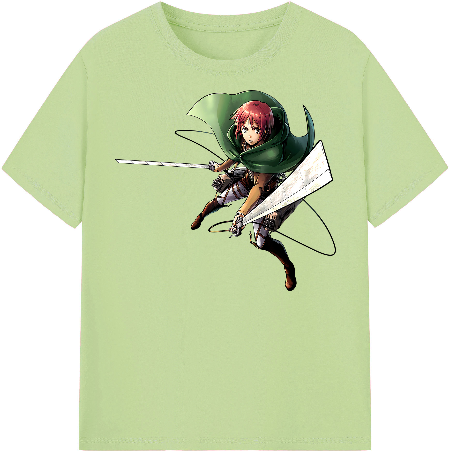 （画像用） 進撃の巨人 Attack on Titan 綿100％半袖Tシャツ（フロントプリント）